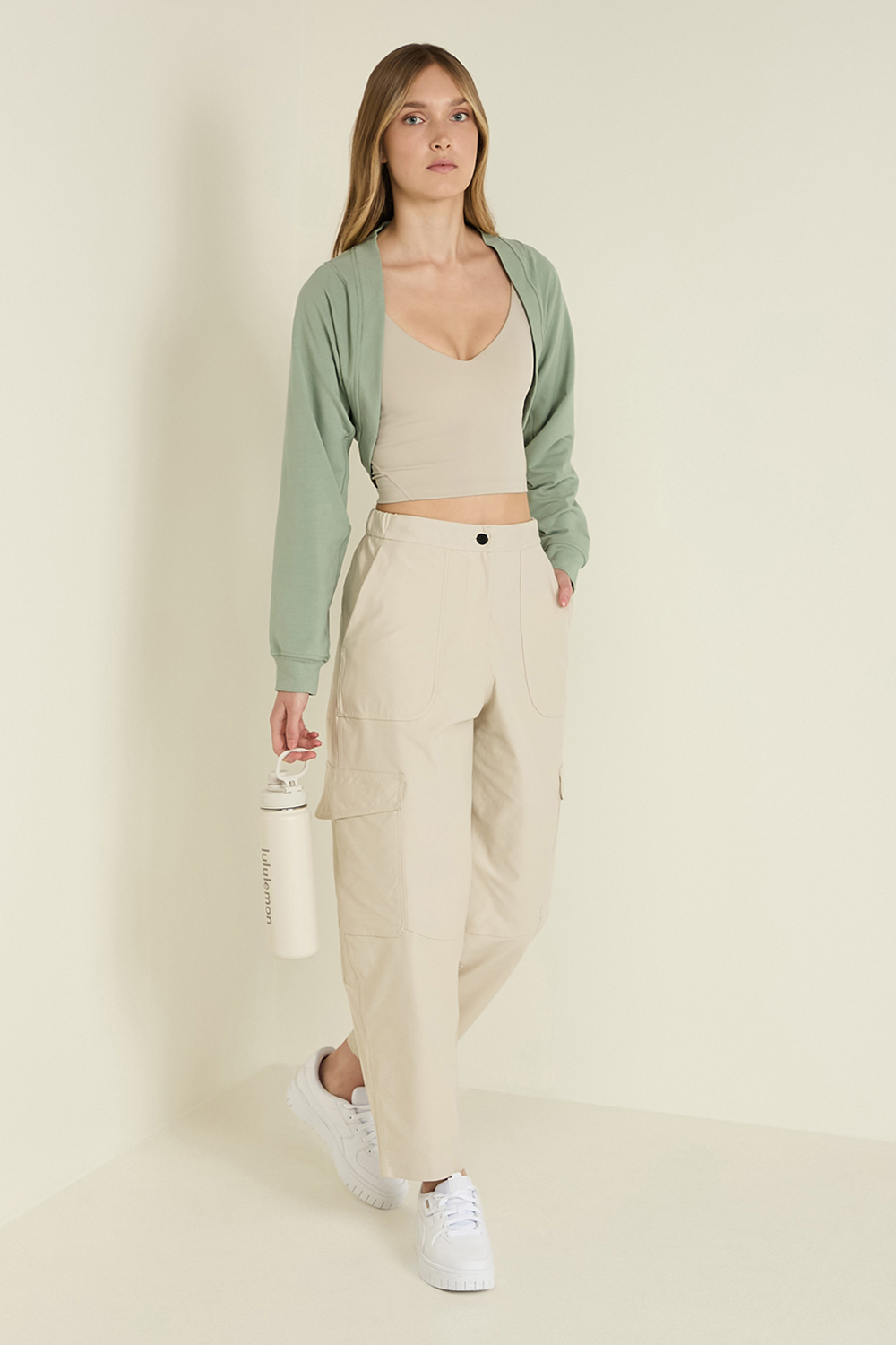 French Terry Long-Sleeve Shrug